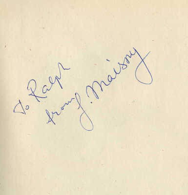 [Клингендер Ф.Д. Союз России и Британии 1812-1942. Пред. посла СССР И.Майского с автографом], 1942.